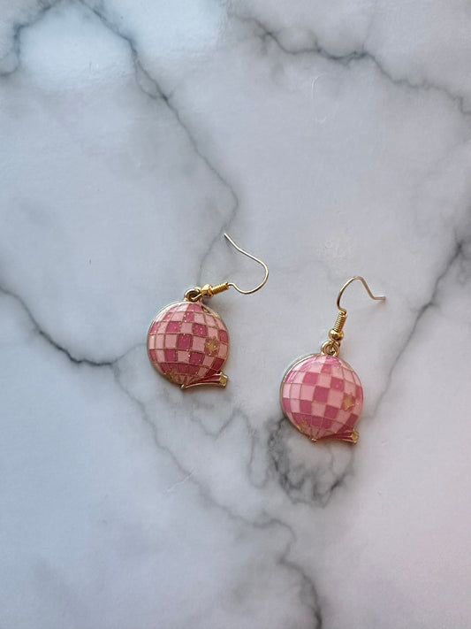 Pink Disco Earrings | Harry Styles Concert Outfit | Disco Occasionally Earrings | Statement Earrings UK | Festival & Party Jewellery