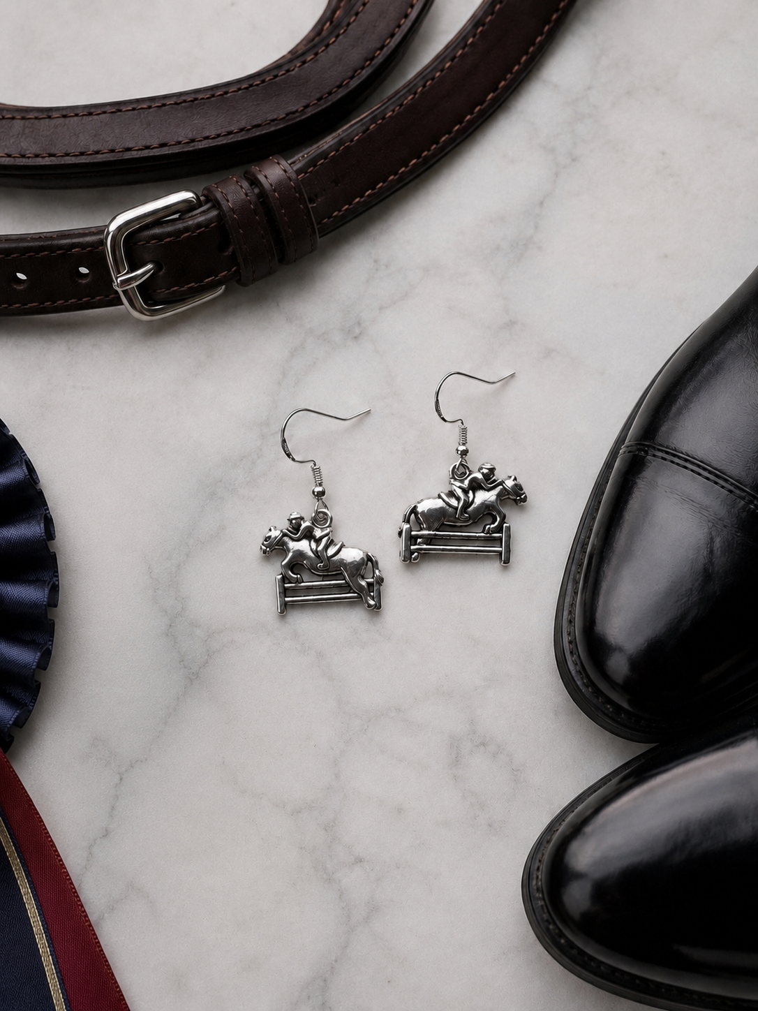 Show Jumping Earrings | Horse Earrings | Horse Rider Gift | Equestrian Jewellery | Pony Club Gift | Horse Lover Earrings
