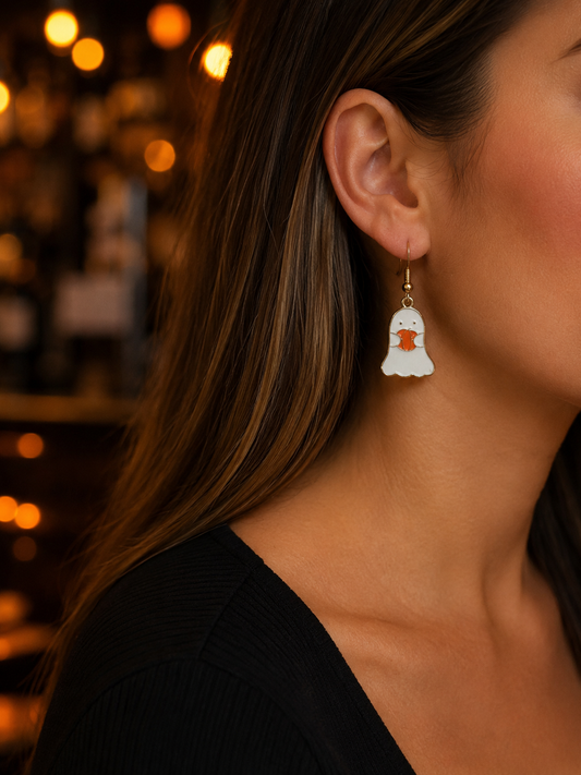 Pumpkin Ghost Earrings