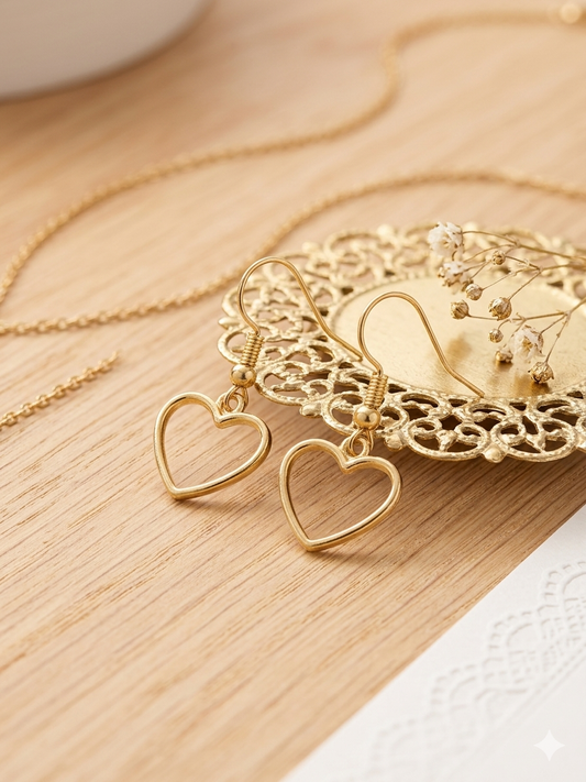 Heart Outline Earrings
