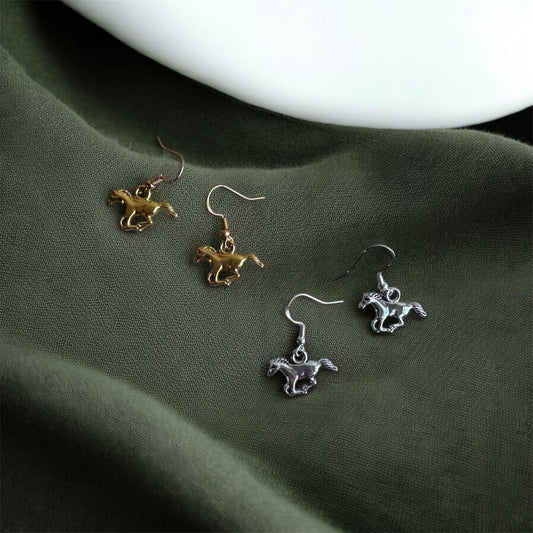 Mustang Horse | Cowgirl Earrings | Western Statement Earrings