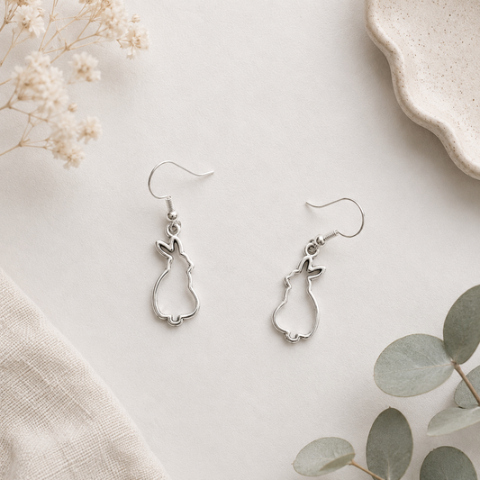 Bunny Outline Earrings