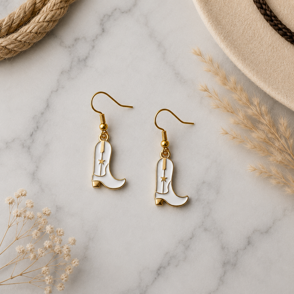 Cowboy Boot Earrings | Western Earrings | Country Concert Outfit | Cowgirl Jewellery | Nashville Accessories UK