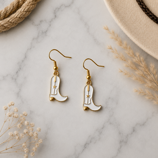 Cowboy Boot Earrings | Western Earrings | Country Concert Outfit | Cowgirl Jewellery | Nashville Accessories UK