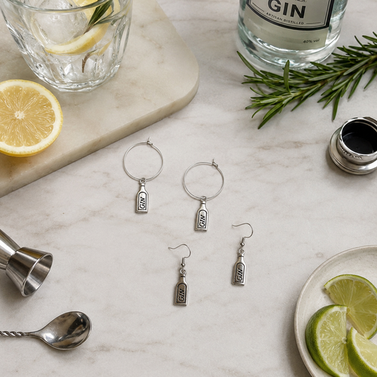 Gin Bottle Earrings