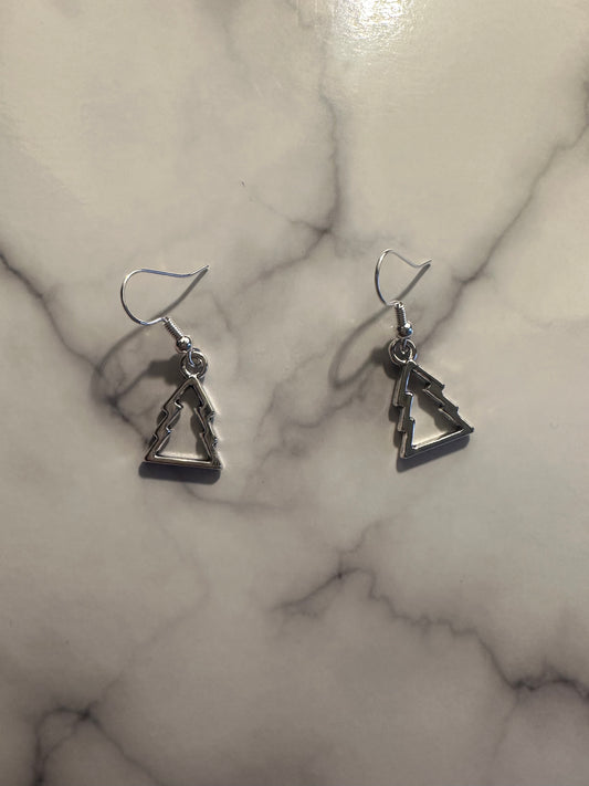 Christmas Tree Outline Earrings