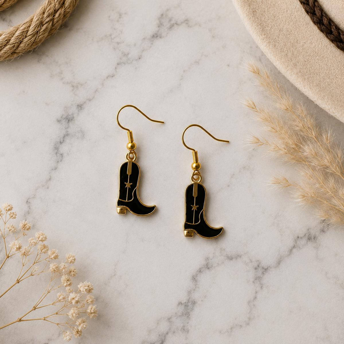 Cowboy Boot Earrings | Western Earrings | Country Concert Outfit | Cowgirl Jewellery | Nashville Accessories UK