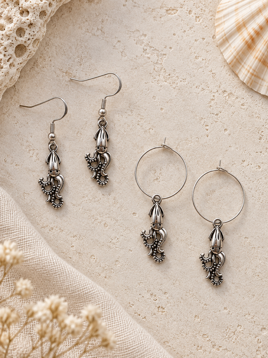 Squid Earrings