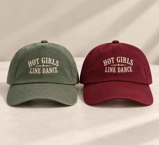 “Hot Girls Line Dance” Cap | Country Western Cap