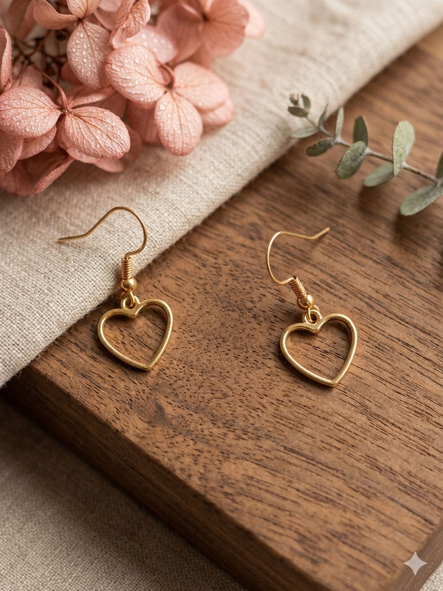 Heart Outline Earrings