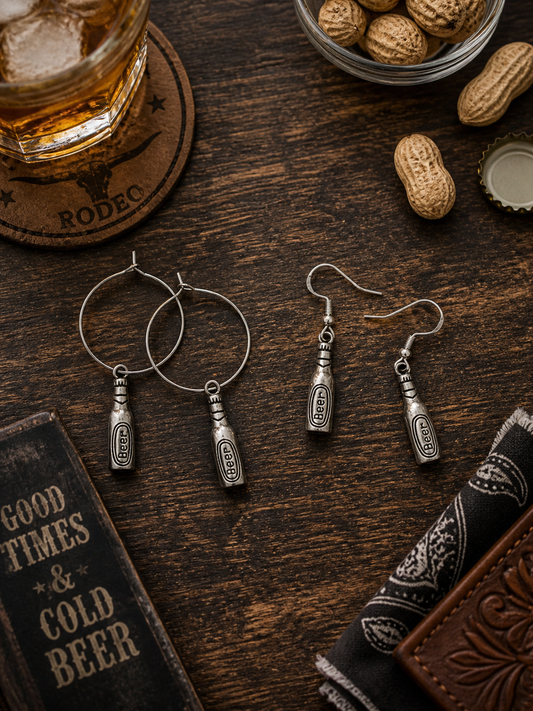 Longneck Beer Earrings