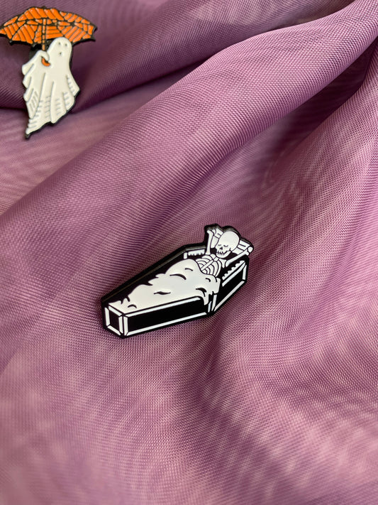 Dead Tired Pin Badge