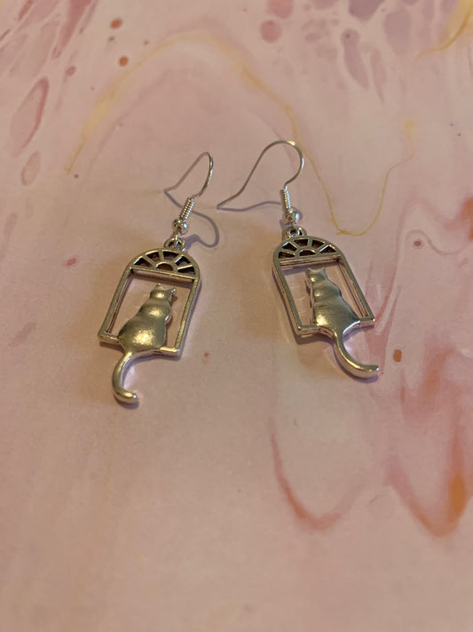 Cat Silhouette Earrings