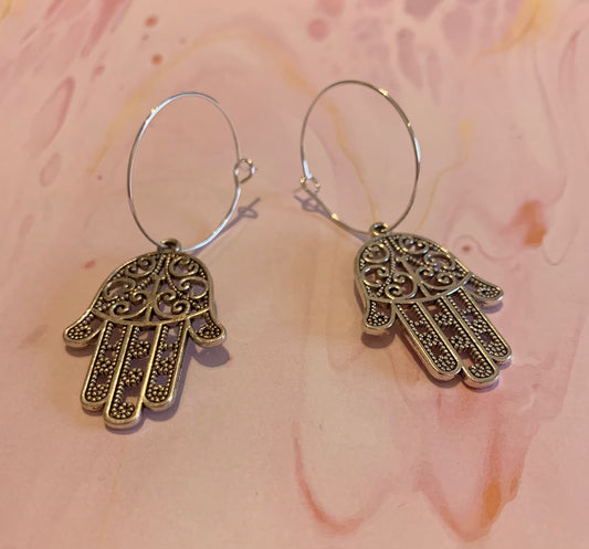 Hamsa Hand Earrings